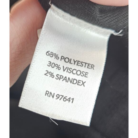 NWT J.jill black pull on pants comfort career casual sz 14 tapered ankle work - Picture 4 of 8